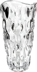 Green Flower Vase — 9.5" — Clear-waterdrop Style
