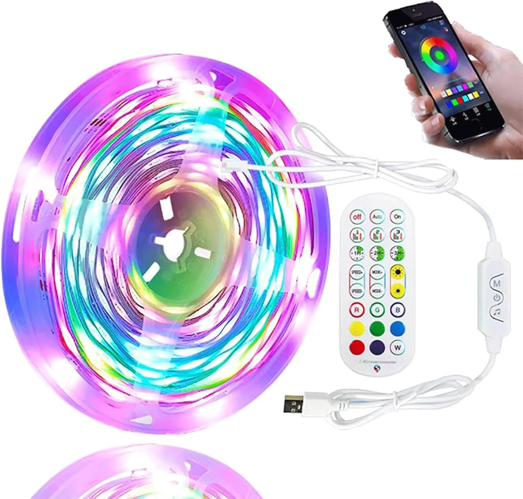 USB Metal LED Strip Lights — 33ft