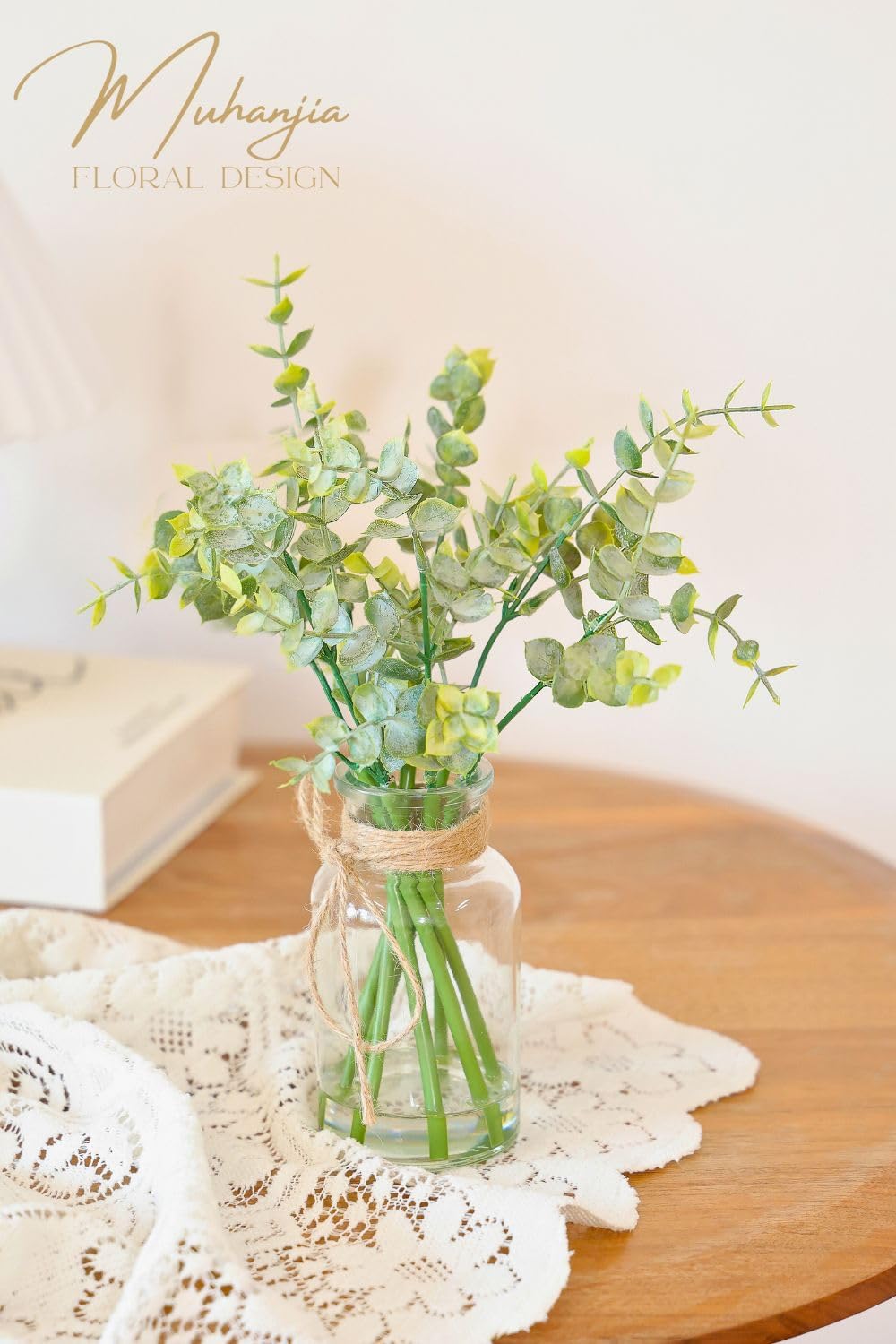 Farmhouse Glass Artificial Plant - View 7