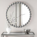 Luxe Black Round Mirror — 36" — 27"L x 27"W