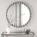 Black Round Mirror — 27" — 27"L x 27"W