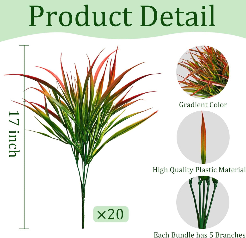 Orange Artificial Plant - View 3