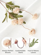 Beige Artificial Flowers - View 3