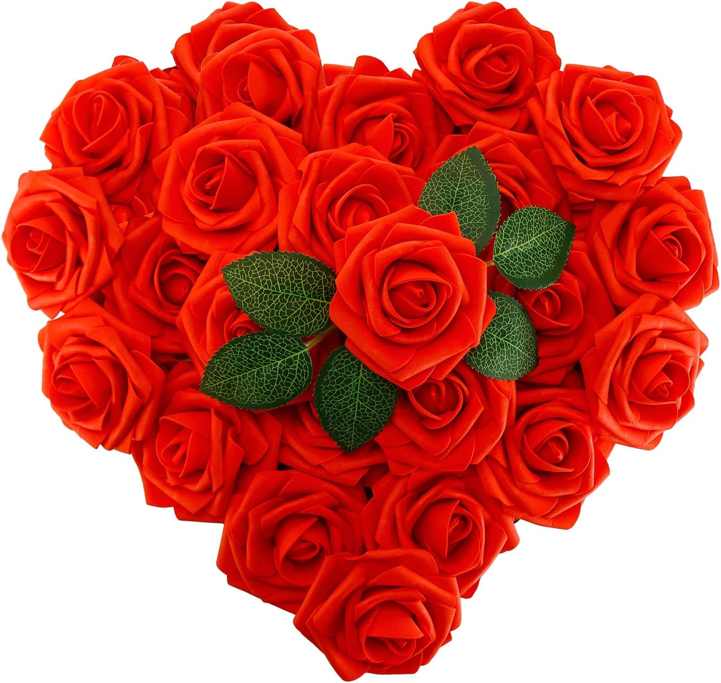 Black Artificial Flowers — Red