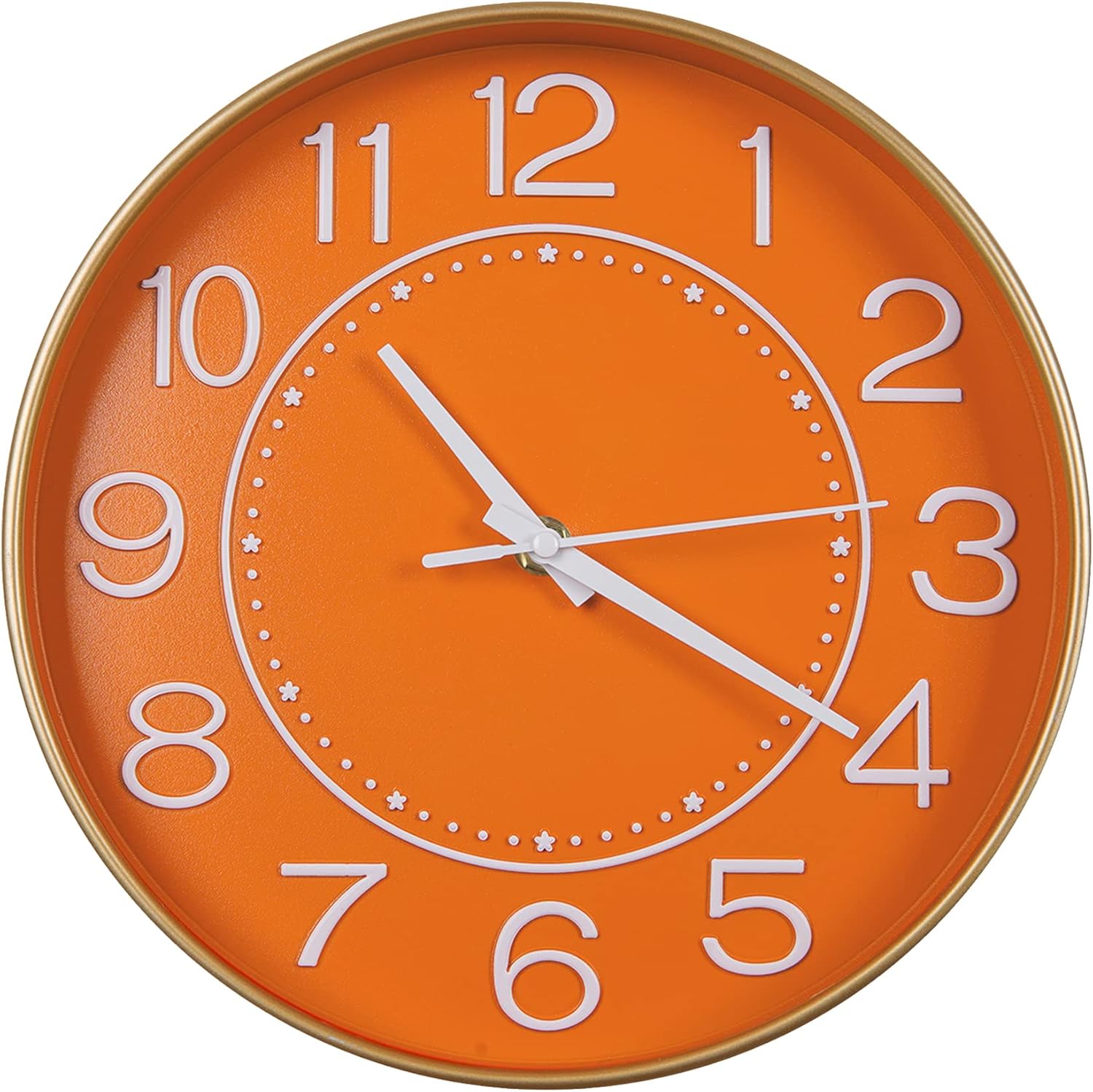 Battery Operated Luxe Black Wall Clock — 10" — 10 inch
