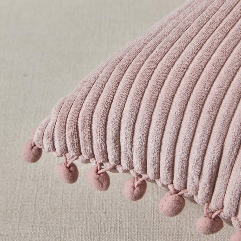 Boho Beige Throw Pillow Cover — 20" - View 4