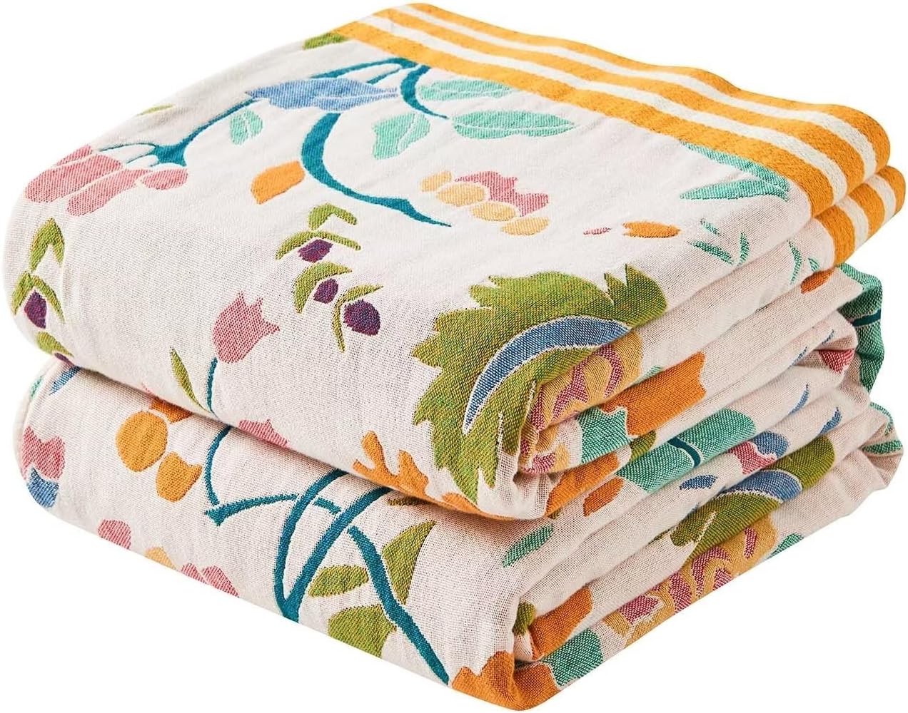 Boho Beige Throw Pillow — 50" — G-boho Floral Throw