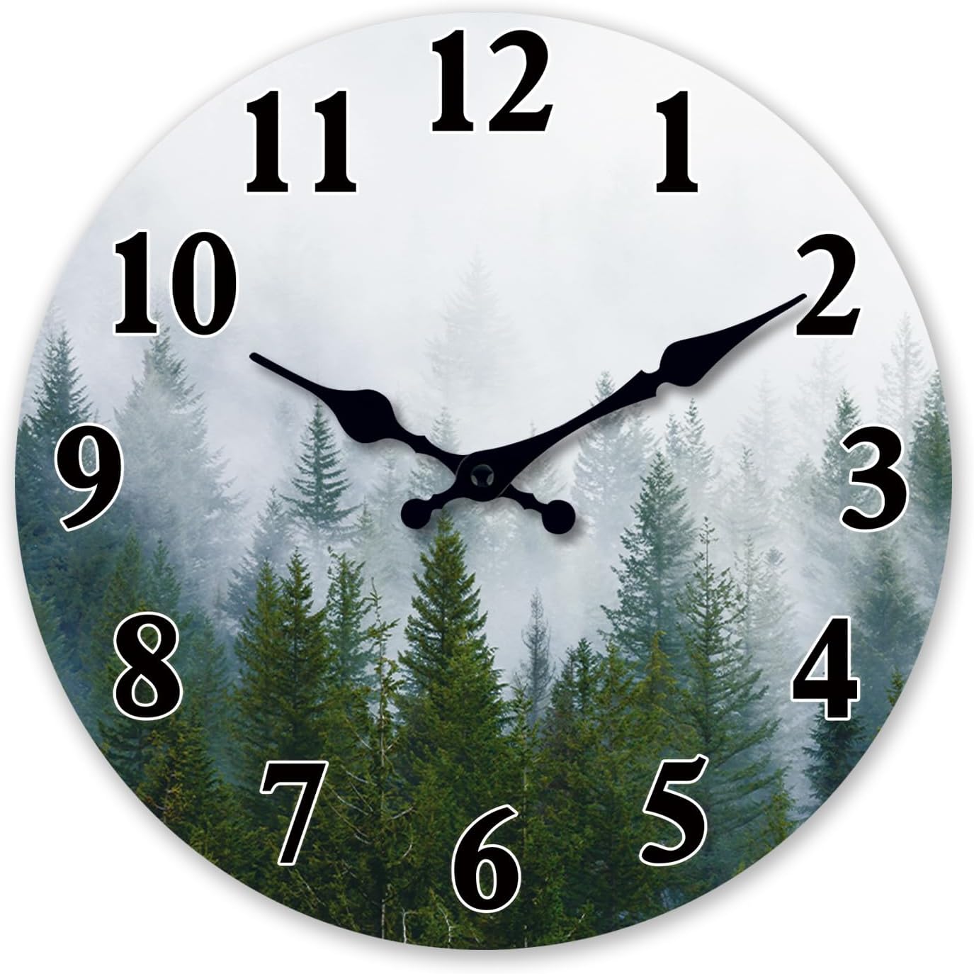 Battery Operated Farmhouse Beige Wall Clock — 16" — 20 Inch