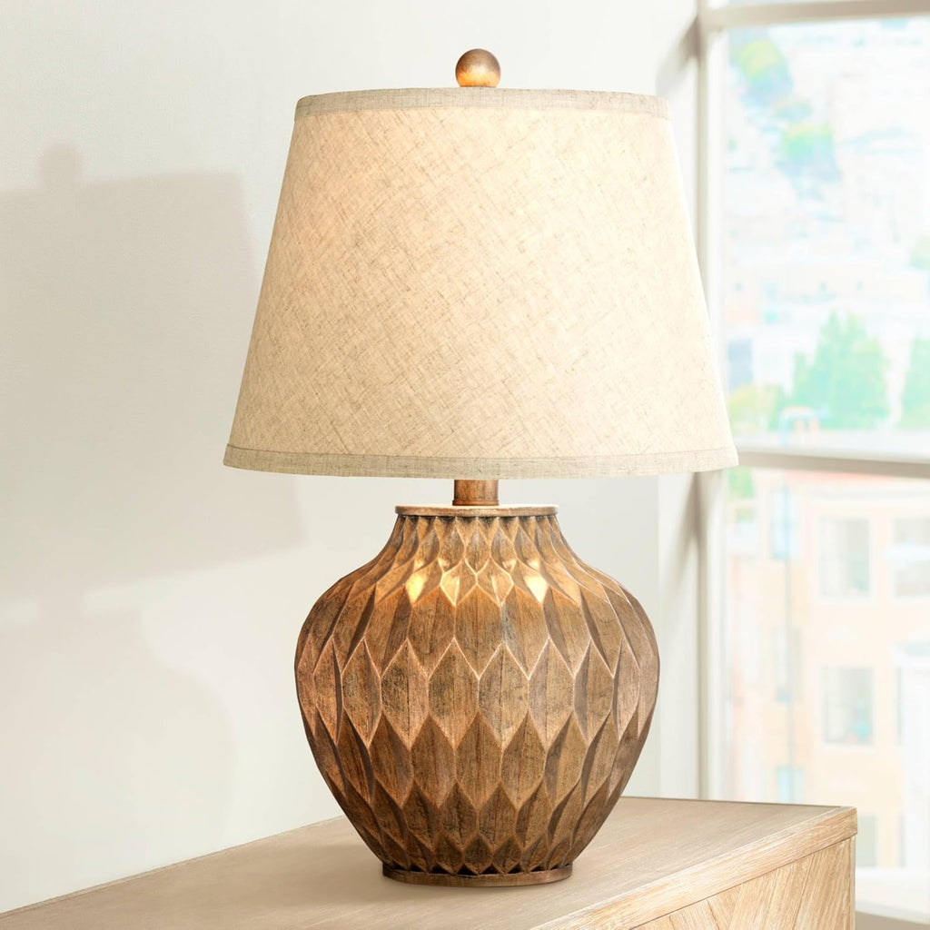 Modern Gold Table Lamp — 22" - View 7