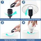 Dimmable Black Table Lamp - View 5