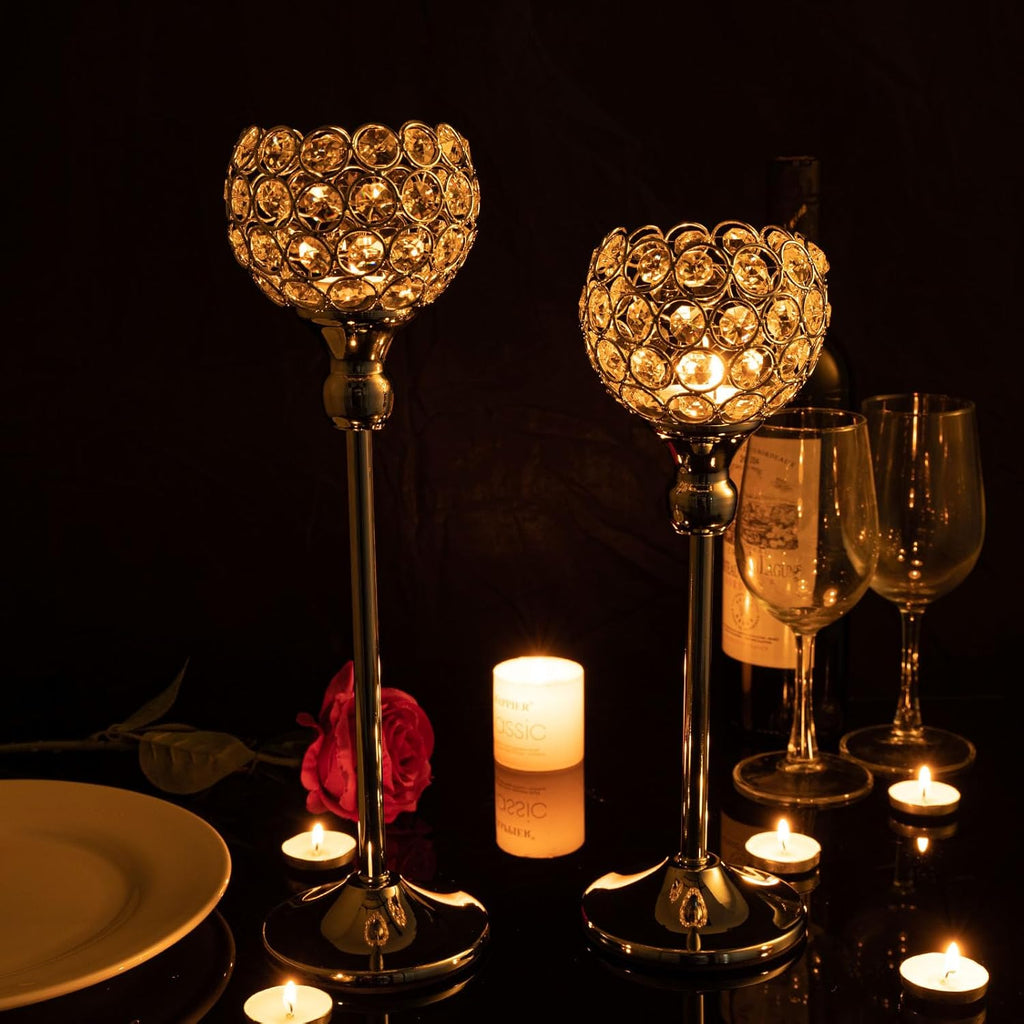 Luxe Gold Pillar Candle — 13" - View 2
