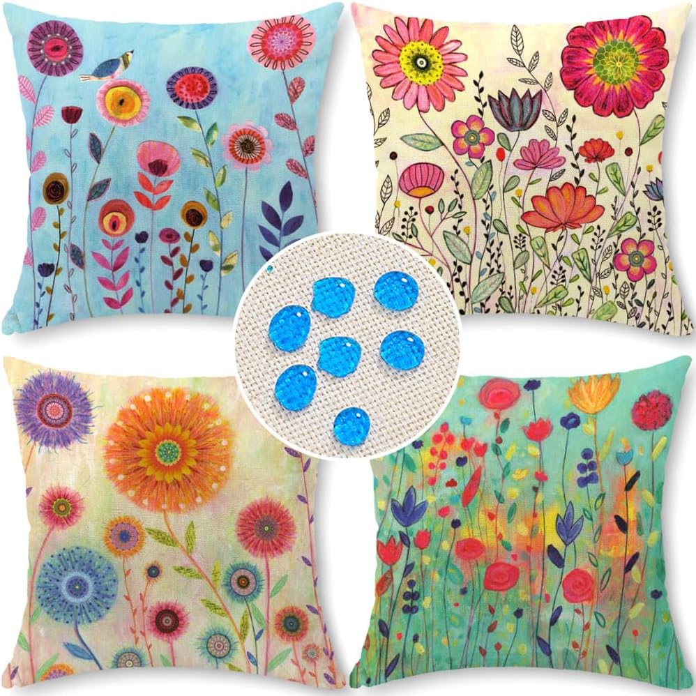 Boho Fabric Pillow Cover — 18" — Od-2503