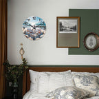 Battery Operated Modern Black Wall Clock — 12" - View 6