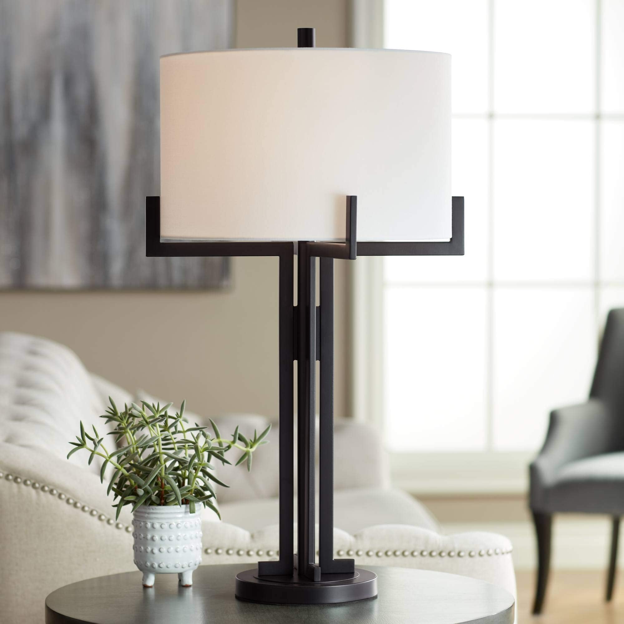 Modern Metal Table Lamp — 31.5"