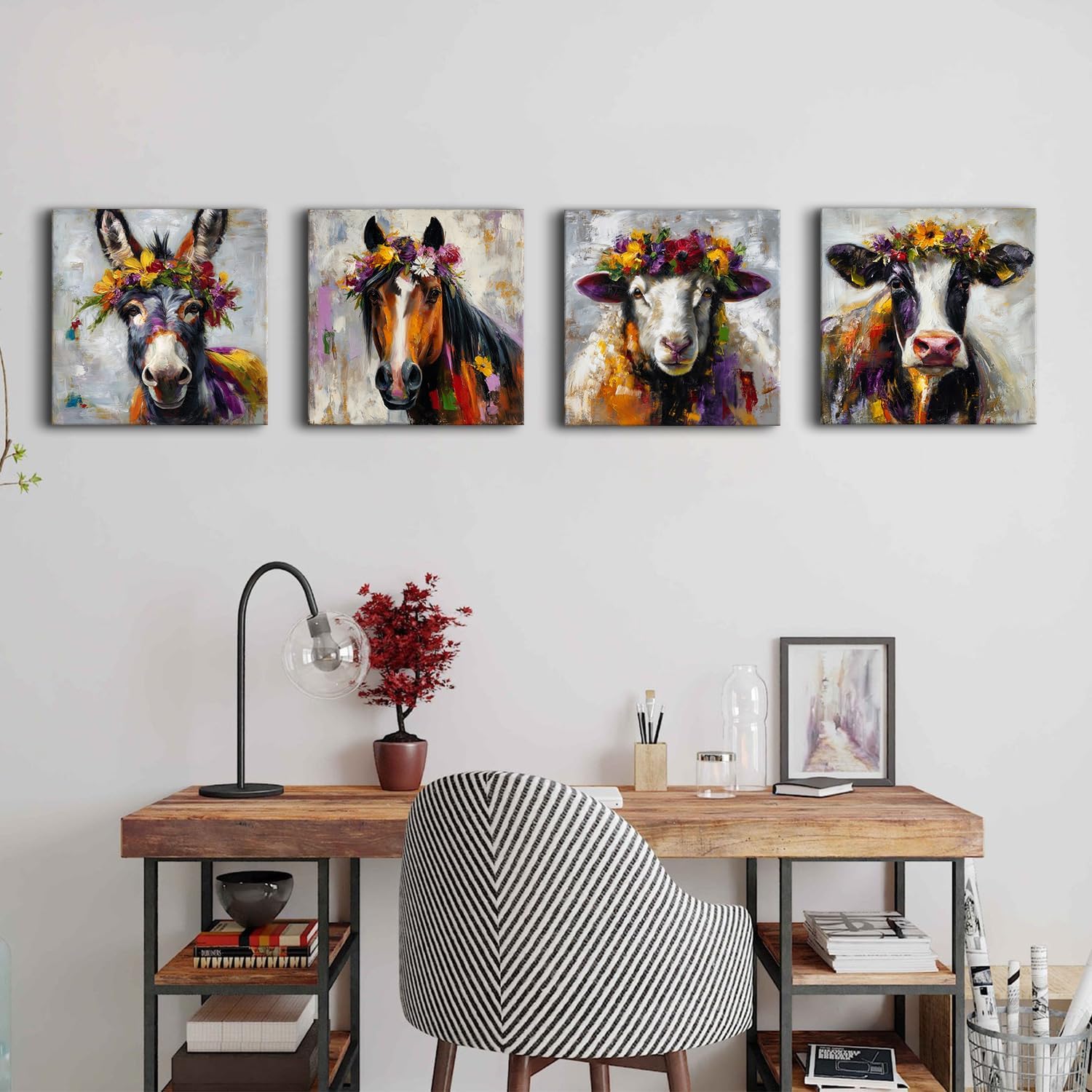 Farmhouse Orange Wall Decor — 12x12 - View 3