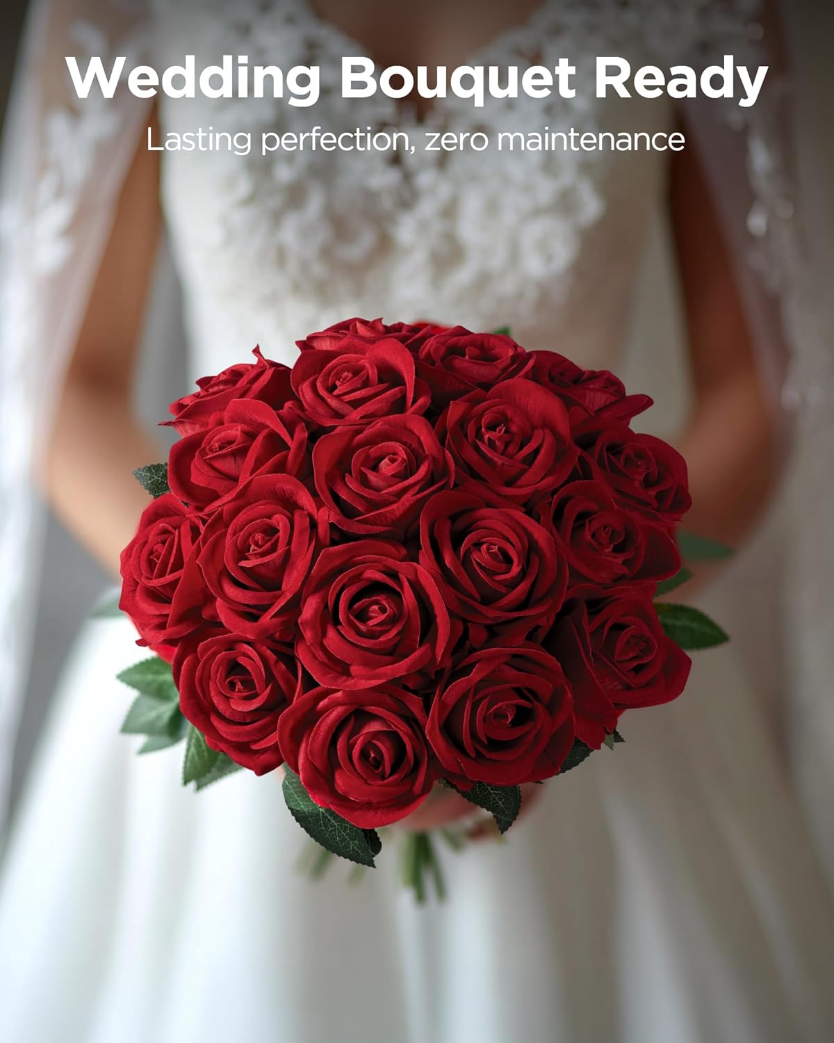 Velvet Luxe Black Artificial Flowers - View 4