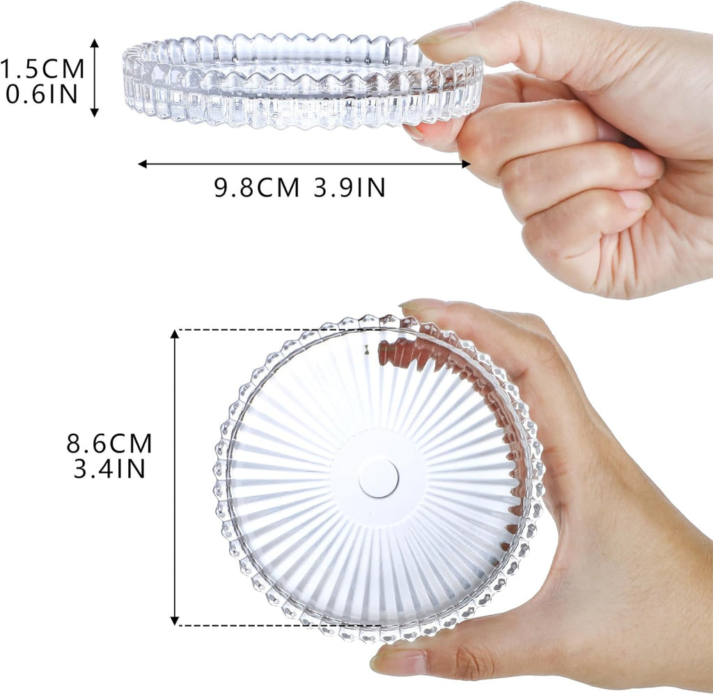 Round White Pillar Candle — 5" - View 2