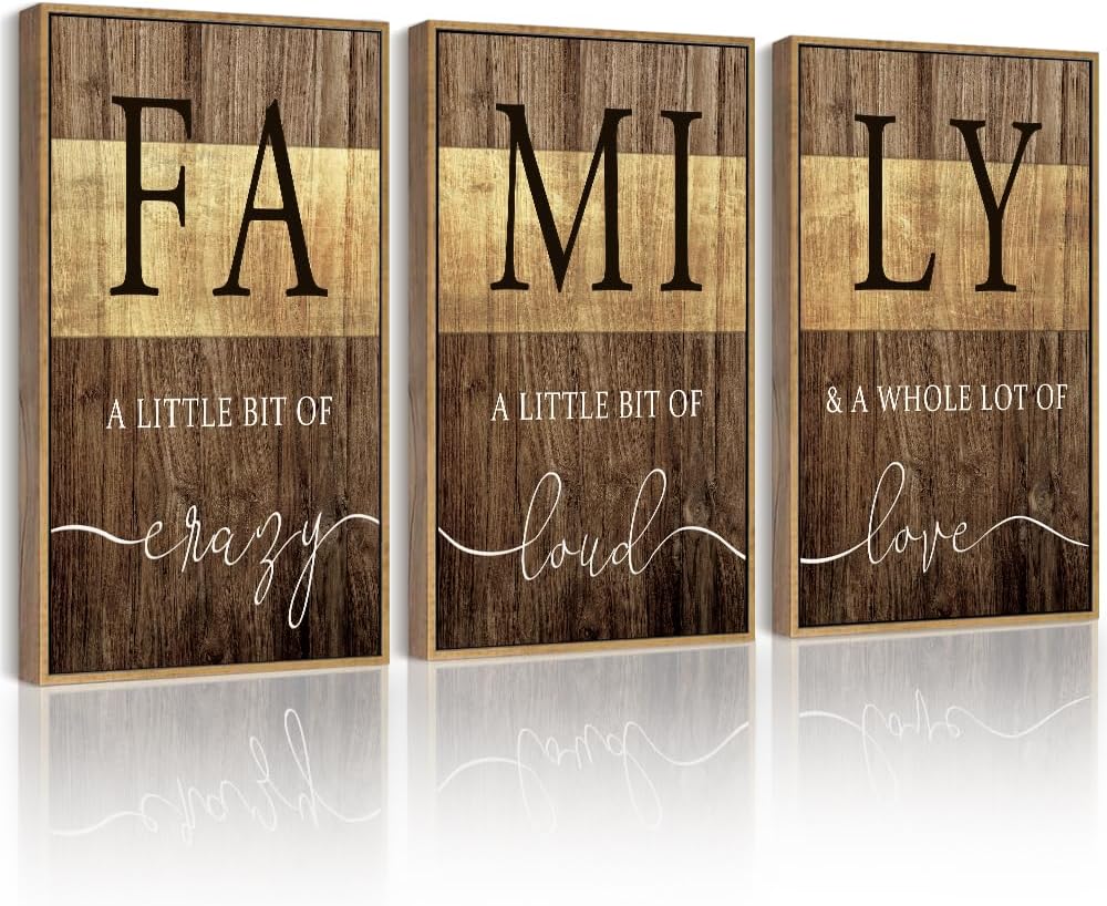 Framed Farmhouse Black Wall Decor — 16x24 — Farmhouse Family