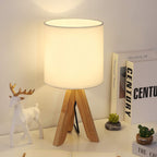 Beige Desk Lamp — White