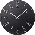 Modern Wood Wall Clock — 12" - View 7