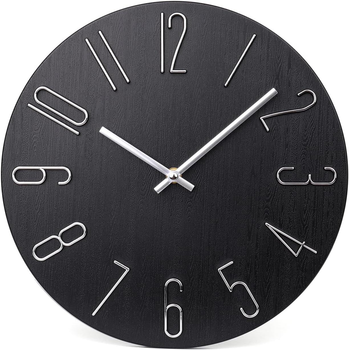 Modern Wood Wall Clock — 12" - View 7
