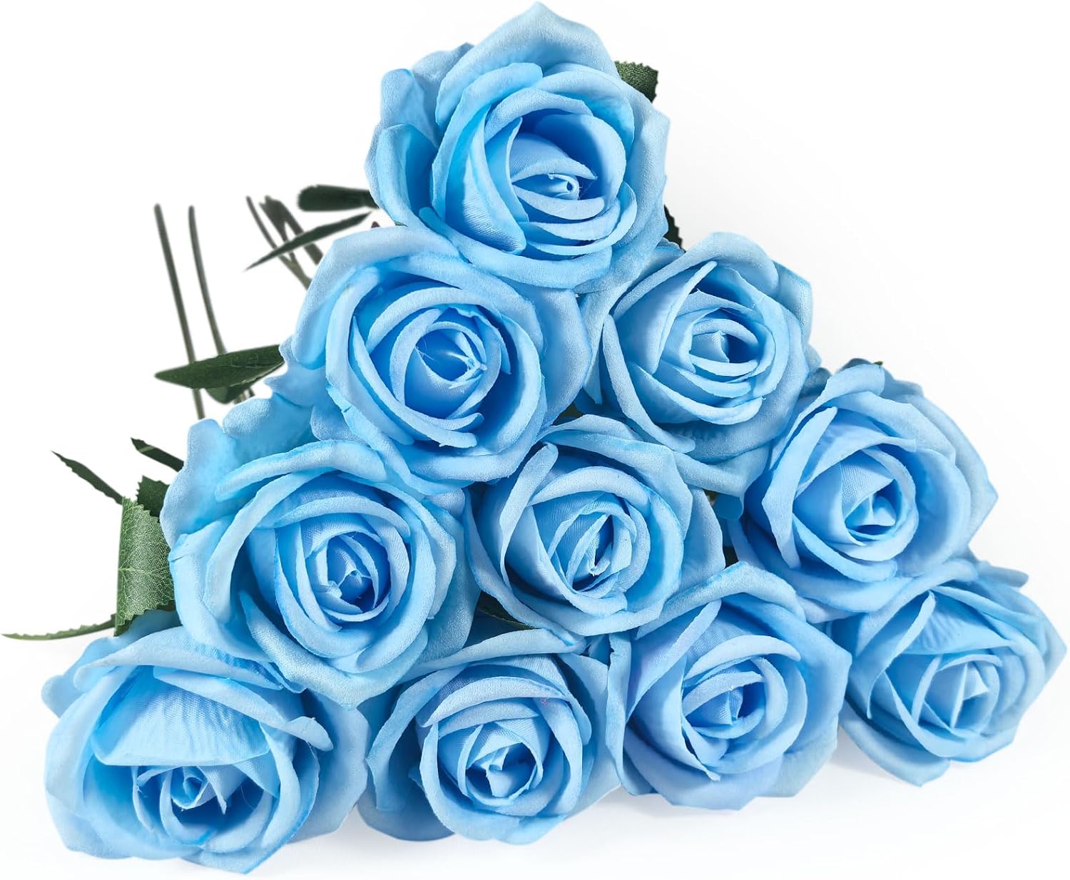 Black Artificial Plant — Light Blue