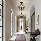 Vintage Farmhouse Metal Chandelier — 4-Light - View 7