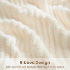 Beige Throw Pillow — 50" - View 8