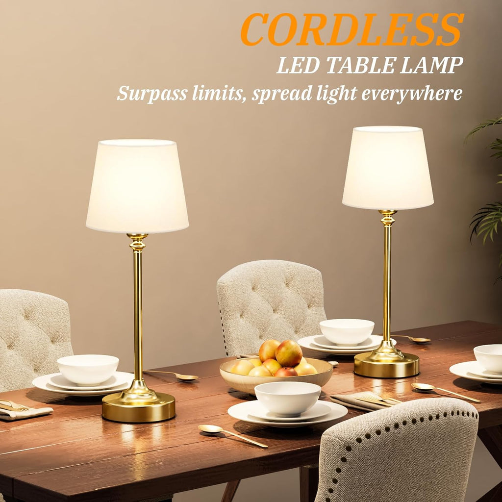 Cordless Luxe Black Table Lamp - View 7