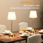 Cordless Luxe Black Table Lamp - View 7