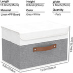 Linen Beige Basket — 15.0" - View 4