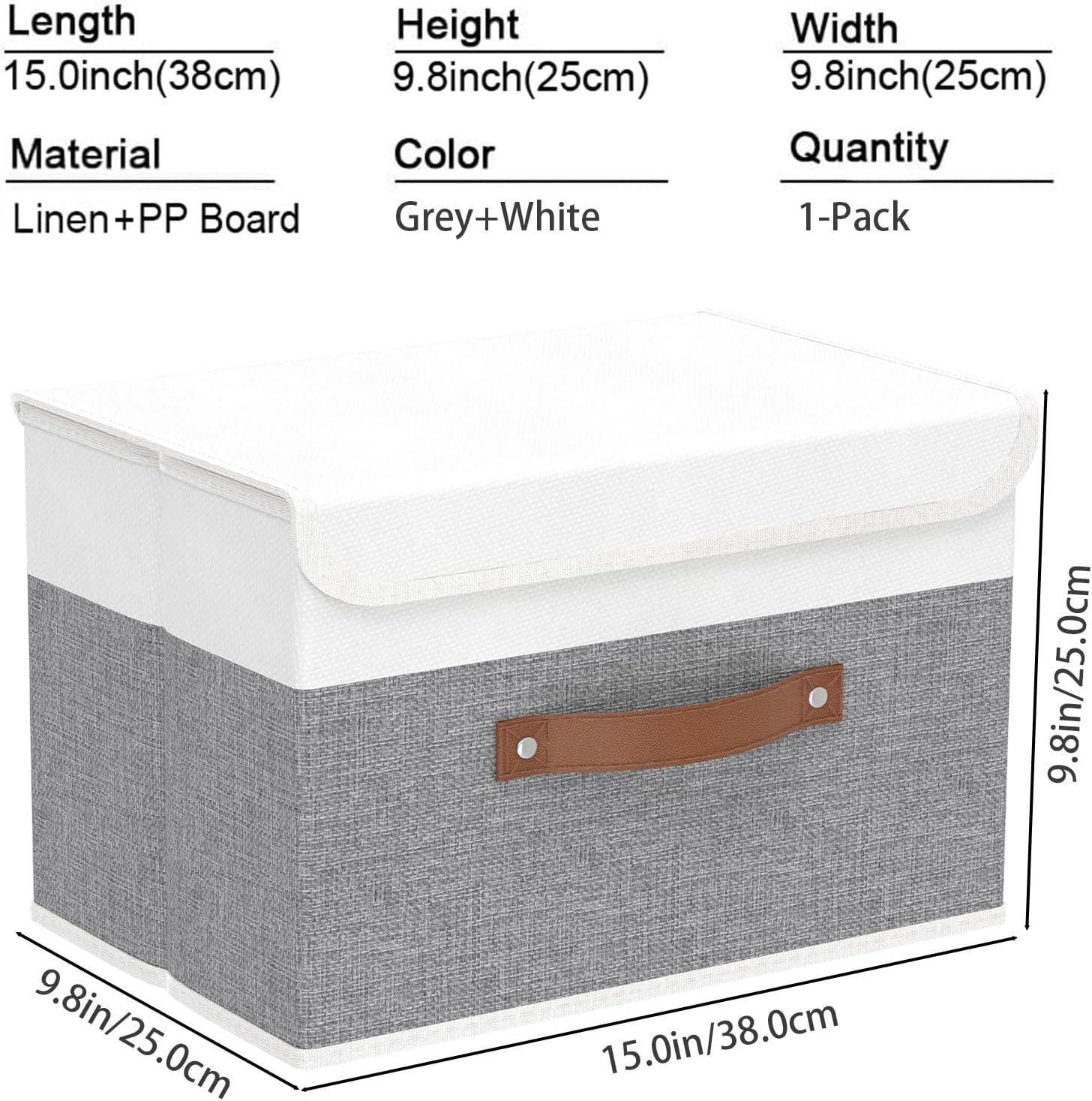 Linen Beige Basket — 15.0" - View 4