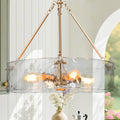 Luxe Metal Chandelier — 4-Light