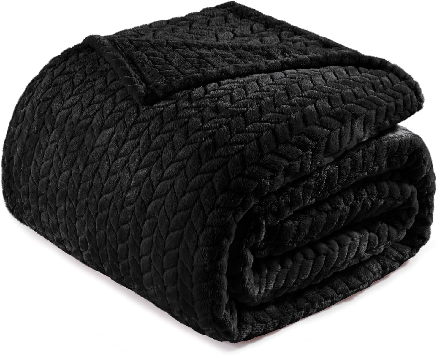 Black Throw Pillow — 70" — Black