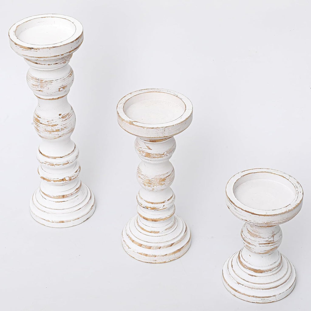 Farmhouse Black Pillar Candle — Set of 3 - View 8