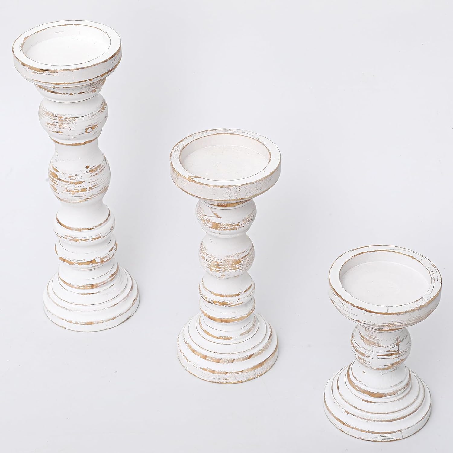 Farmhouse Black Pillar Candle — Set of 3 - View 8