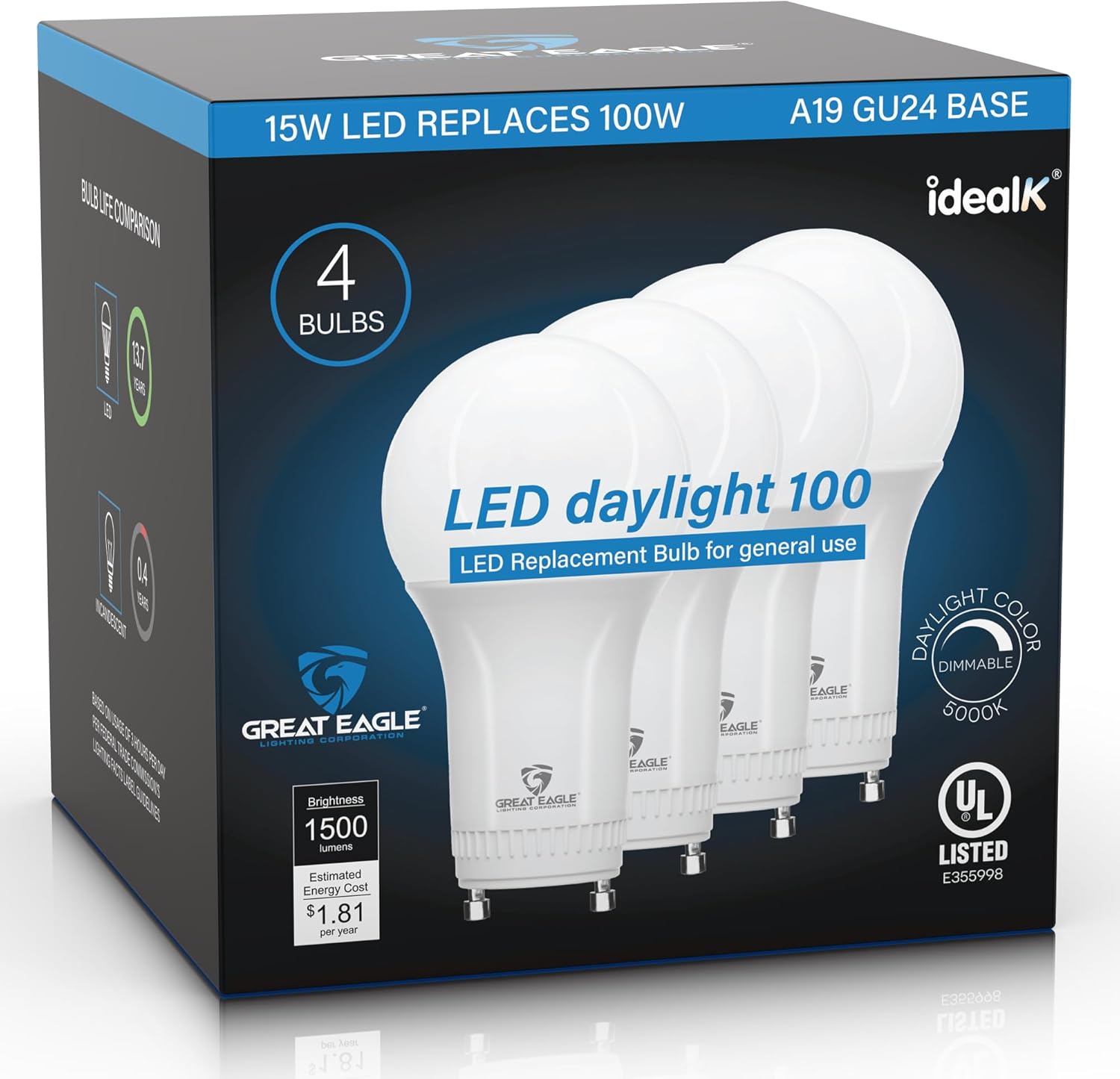 Dimmable White Smart Bulb — Daylight 5000k