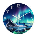 Battery Operated Modern Black Wall Clock — 16"