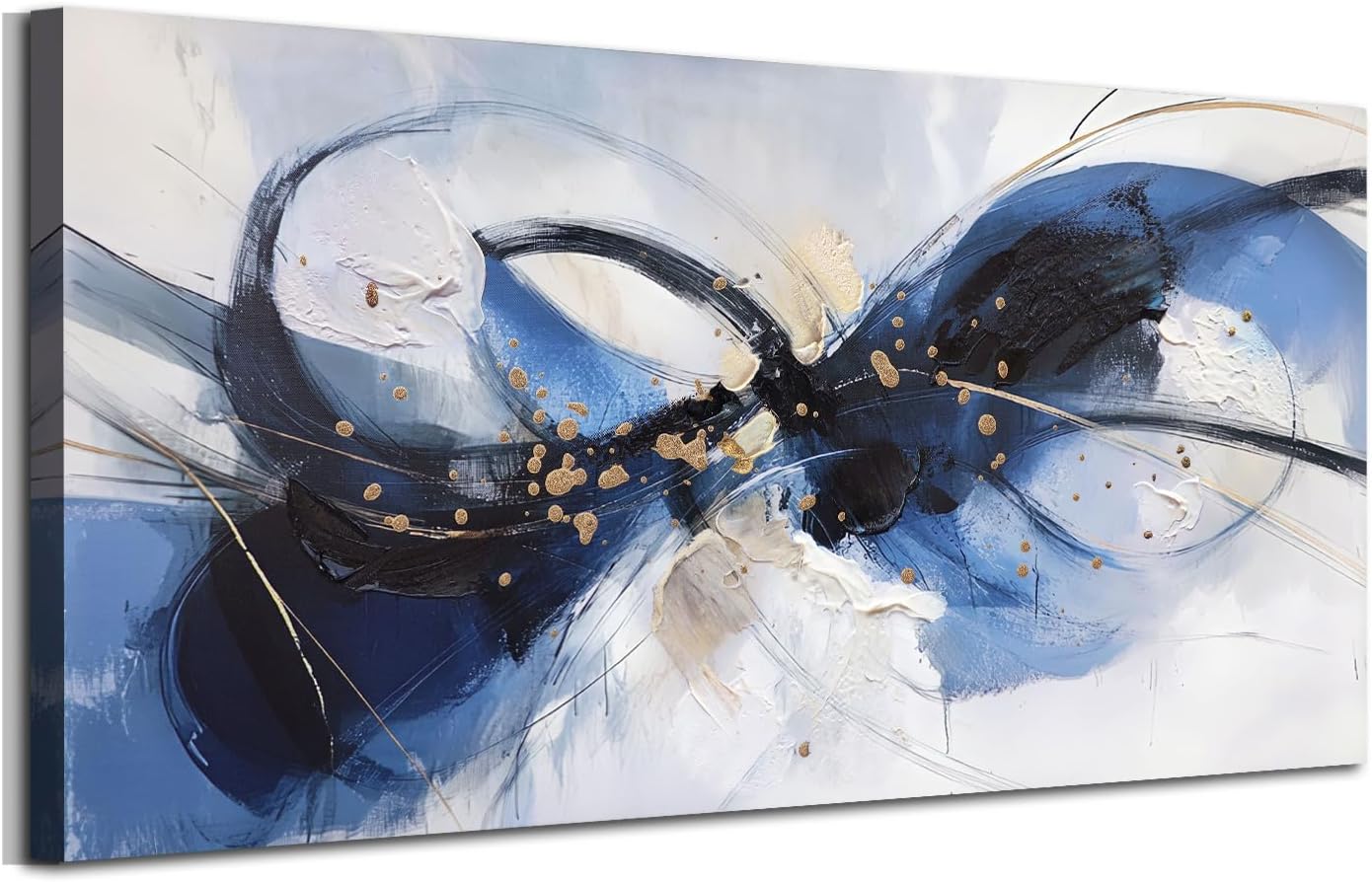 Framed Beige Canvas Wall Art — 40" — 48"L x 24"W