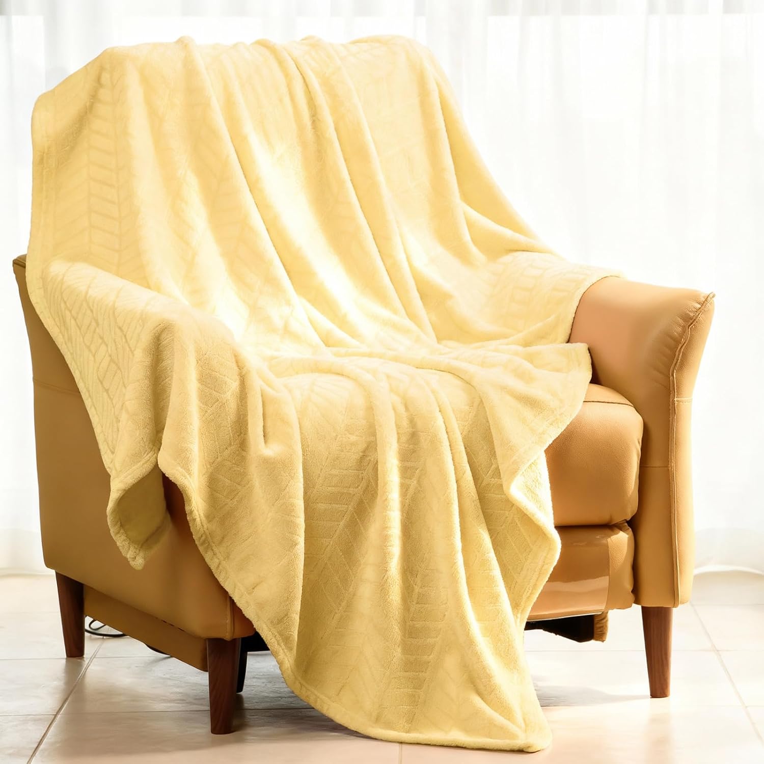 Brown Throw Pillow — 50" - View 3