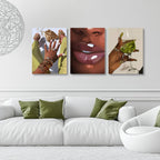 Framed Green Canvas Wall Art — 12" - View 5
