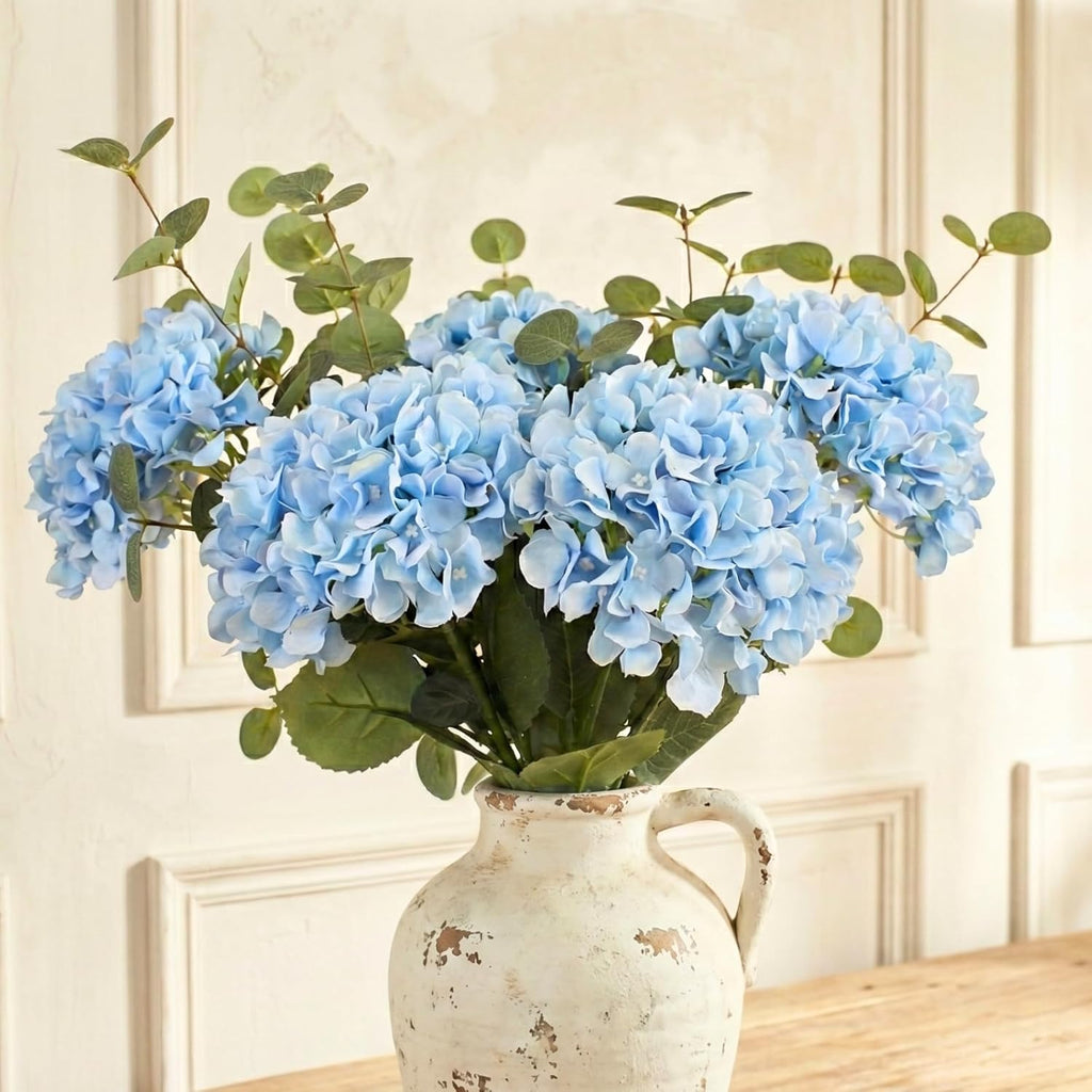 Farmhouse Blue Artificial Flowers — 19" — Blue Hydrangea
