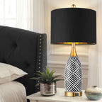 Dimmable Luxe Ceramic Bedside Lamp — 25.5" - View 6