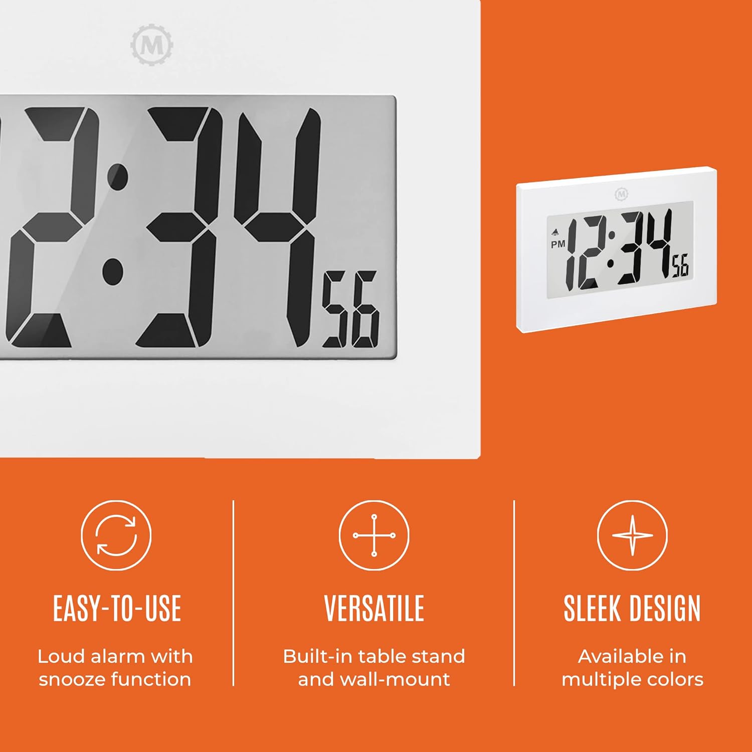 Black Wall Clock - View 6