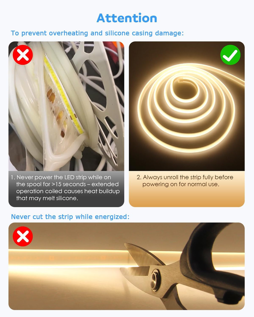 Dimmable White LED Strip Lights - View 7