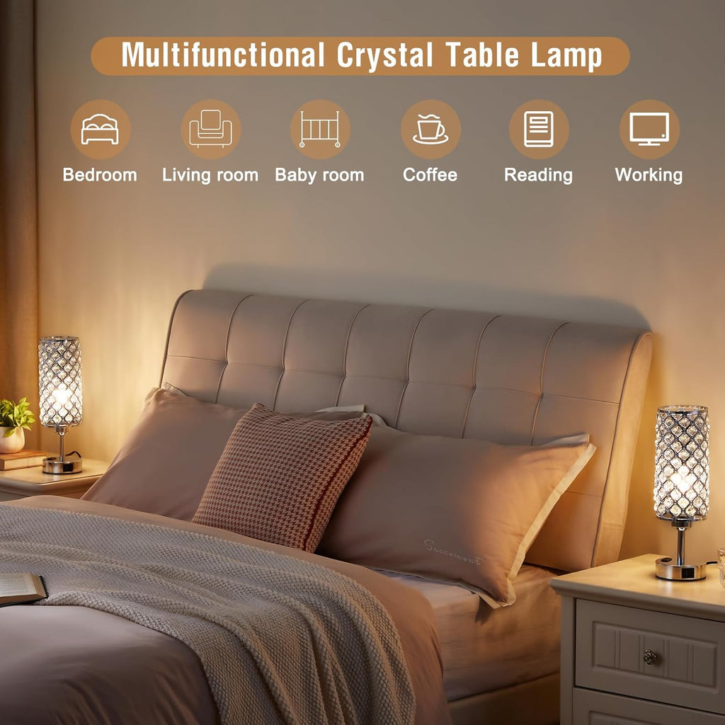Dimmable Luxe Black Table Lamp — Set of 2 - View 7