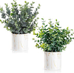 Black Artificial Plant — 9.05" — Green