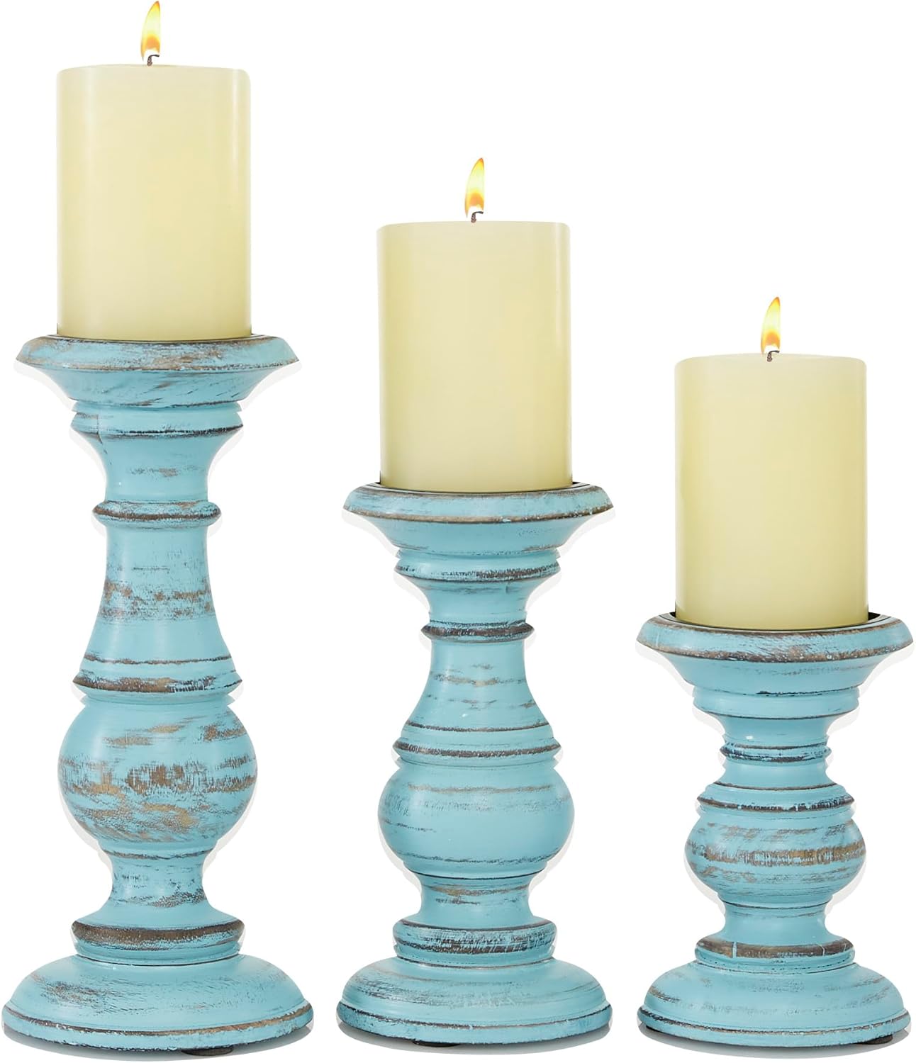 Farmhouse Black Pillar Candle — 6" — 6", 8", 10"