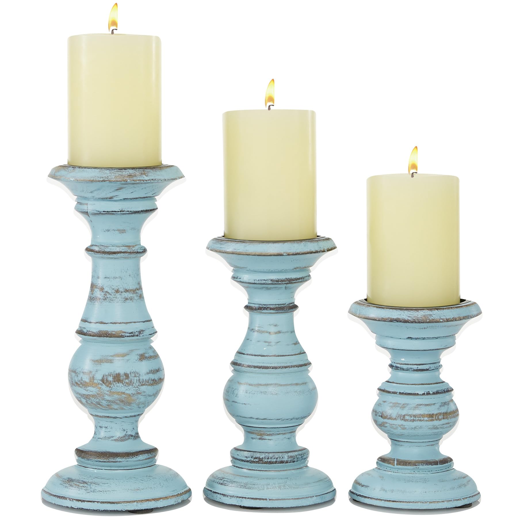 Farmhouse Black Pillar Candle — 6"