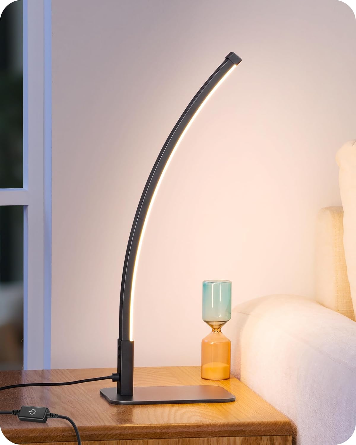 Luxe Black Bedside Lamp — Black